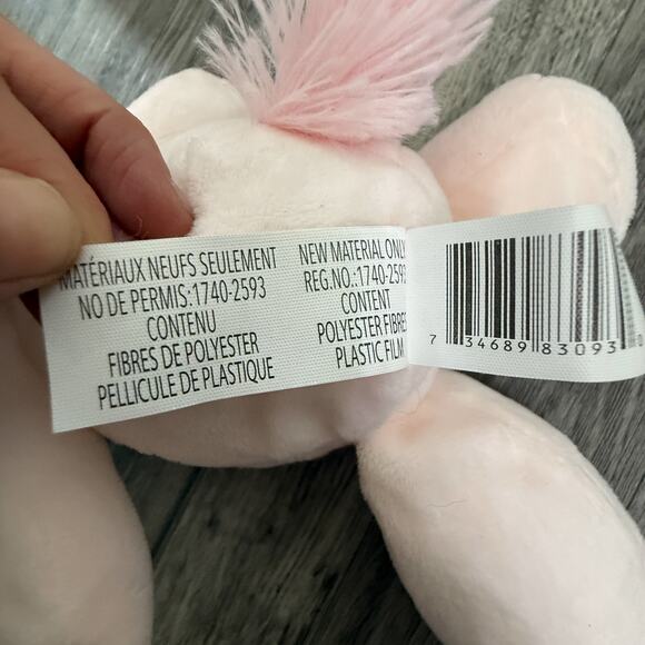 Kellytoy Jazwares Pink Unicorn Plush Clip On Keychain 2021 Soft Toy Stuffed - Picture 3 of 4